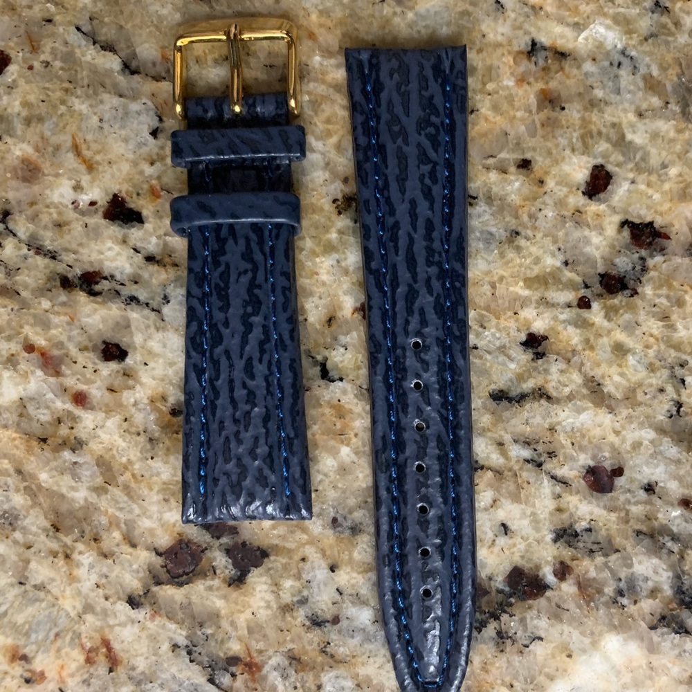 NWT/Case Kreisler Watch Band Blue Shark, 22mm - Picture 3 of 4